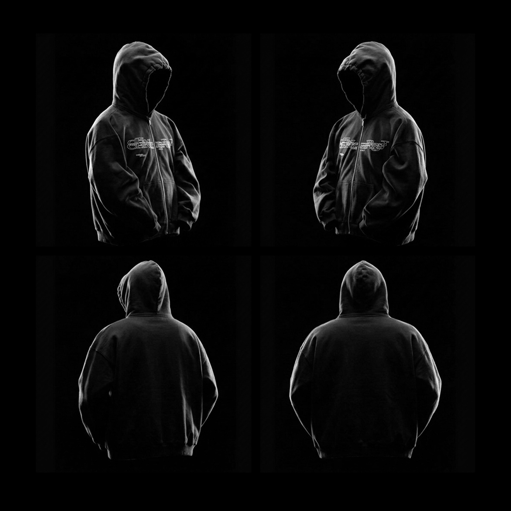 CROP ZIP-HOODIE "DEEP"